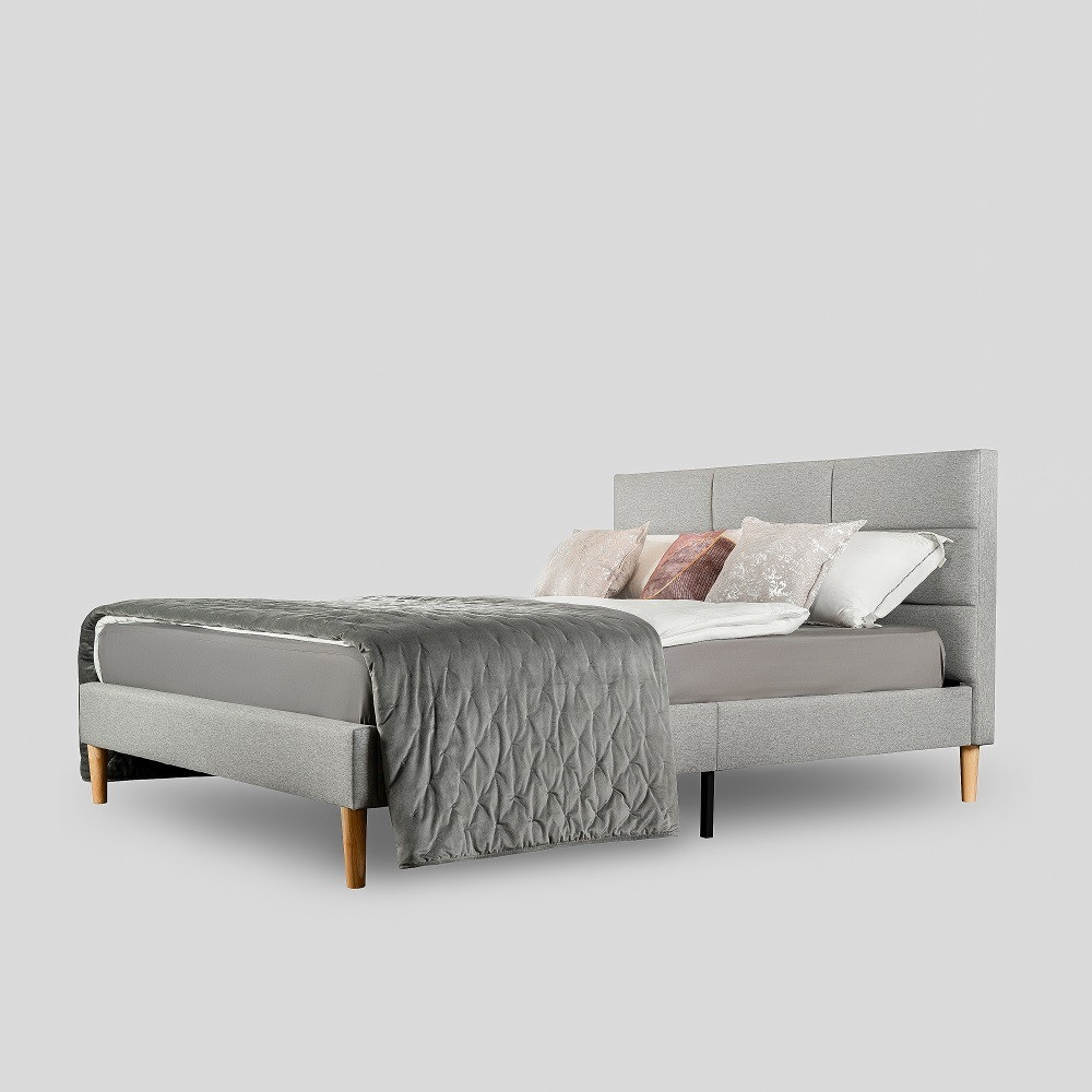 Кровать Милана серый 140x200 Москва - изображение 1
